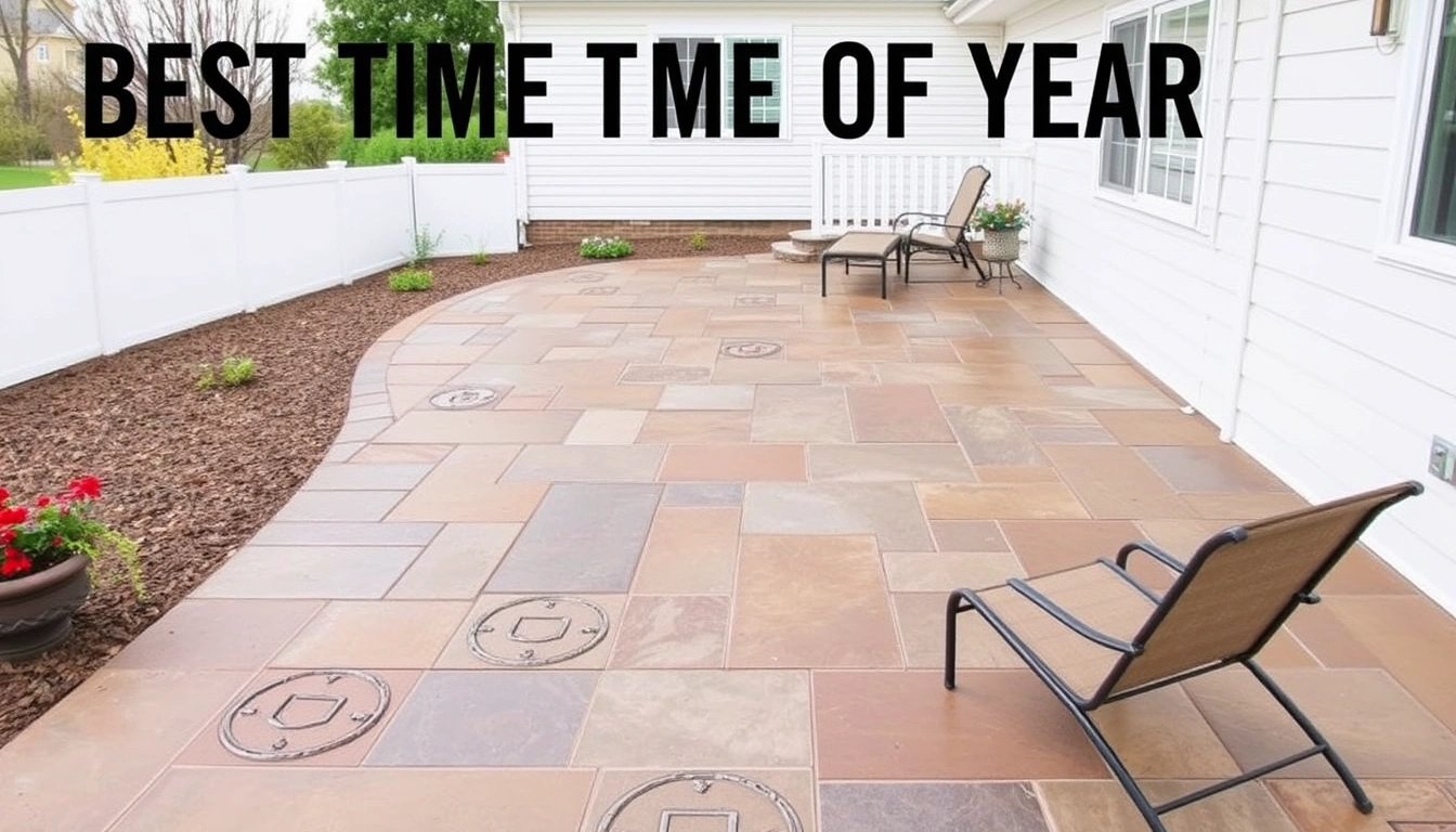 Best Time of Year to Install a Stamped Concrete Patio Best Time of Year to Install a Stamped Concrete Patio