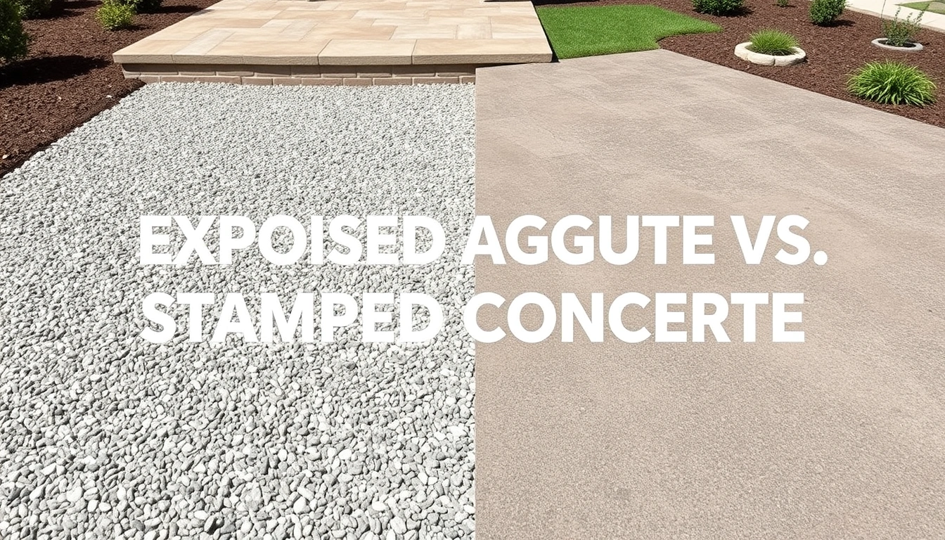 Exposed Aggregate vs Stamped Concrete for Patios Exposed Aggregate vs Stamped Concrete for Patios