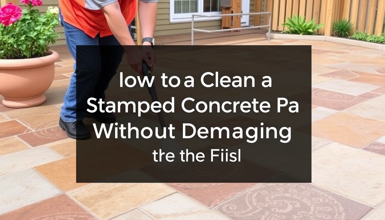 How to Clean a Stamped Concrete Patio Without Damaging the Finish