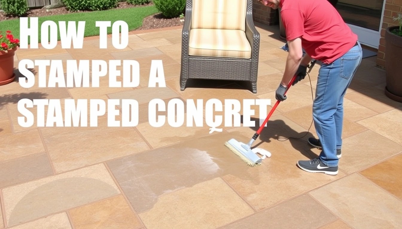How to Clean a Stamped Concrete Patio Without Damaging the Finish