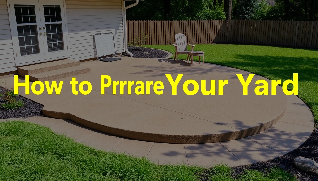 How to Prepare Your Yard for Stamped Concrete Patio Installation