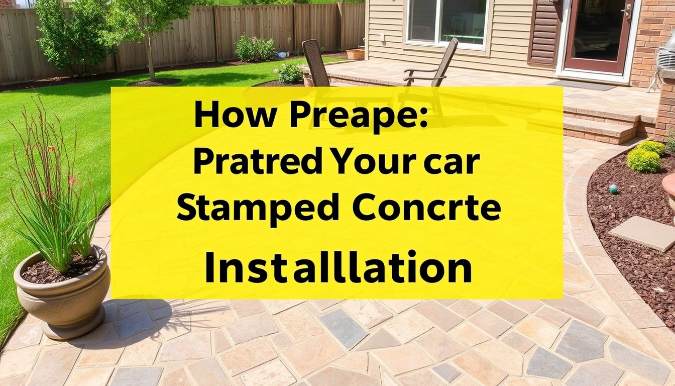 How to Prepare Your Yard for Stamped Concrete Patio Installation