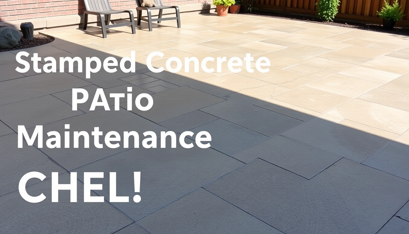 Stamped Concrete Patio Maintenance Checklist for Homeowners Stamped Concrete Patio Maintenance Checklist for Homeowners