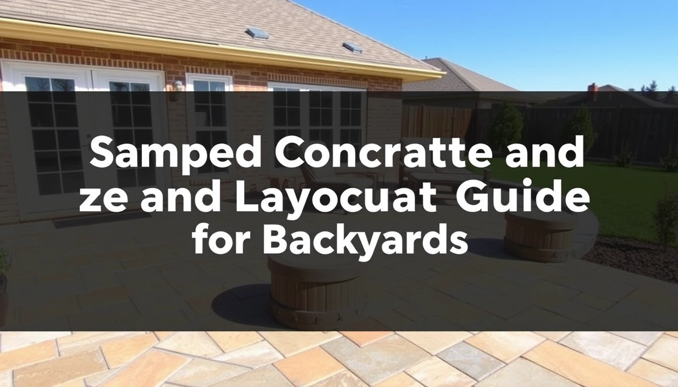Stamped Concrete Patio Size and Layout Guide for Backyards Stamped Concrete Patio Size and Layout Guide for Backyards