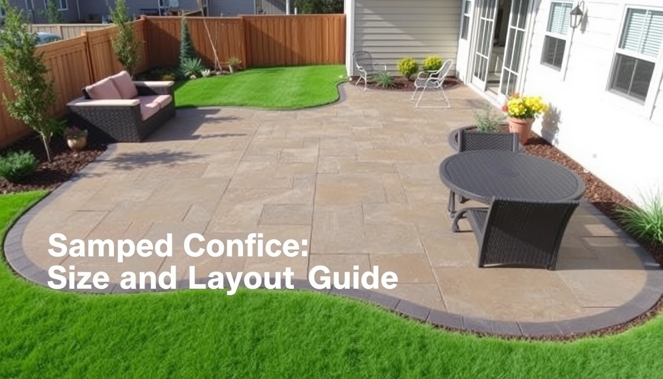 Stamped Concrete Patio Size and Layout Guide for Backyards Stamped Concrete Patio Size and Layout Guide for Backyards