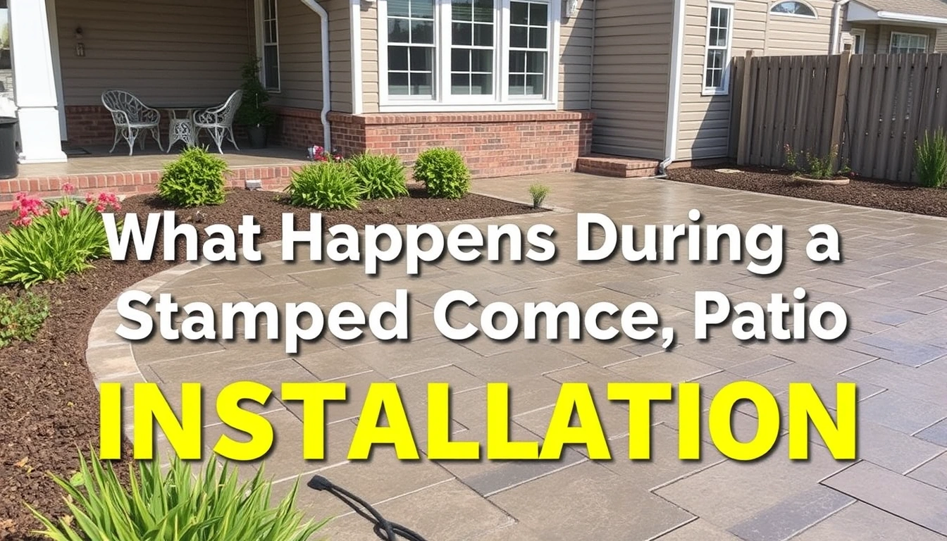 What Happens During a Stamped Concrete Patio Installation
