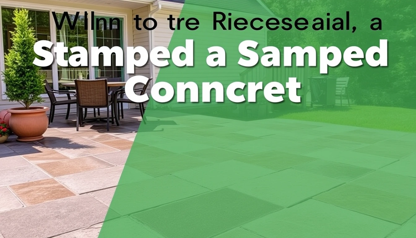 When to Reseal a Stamped Concrete Patio