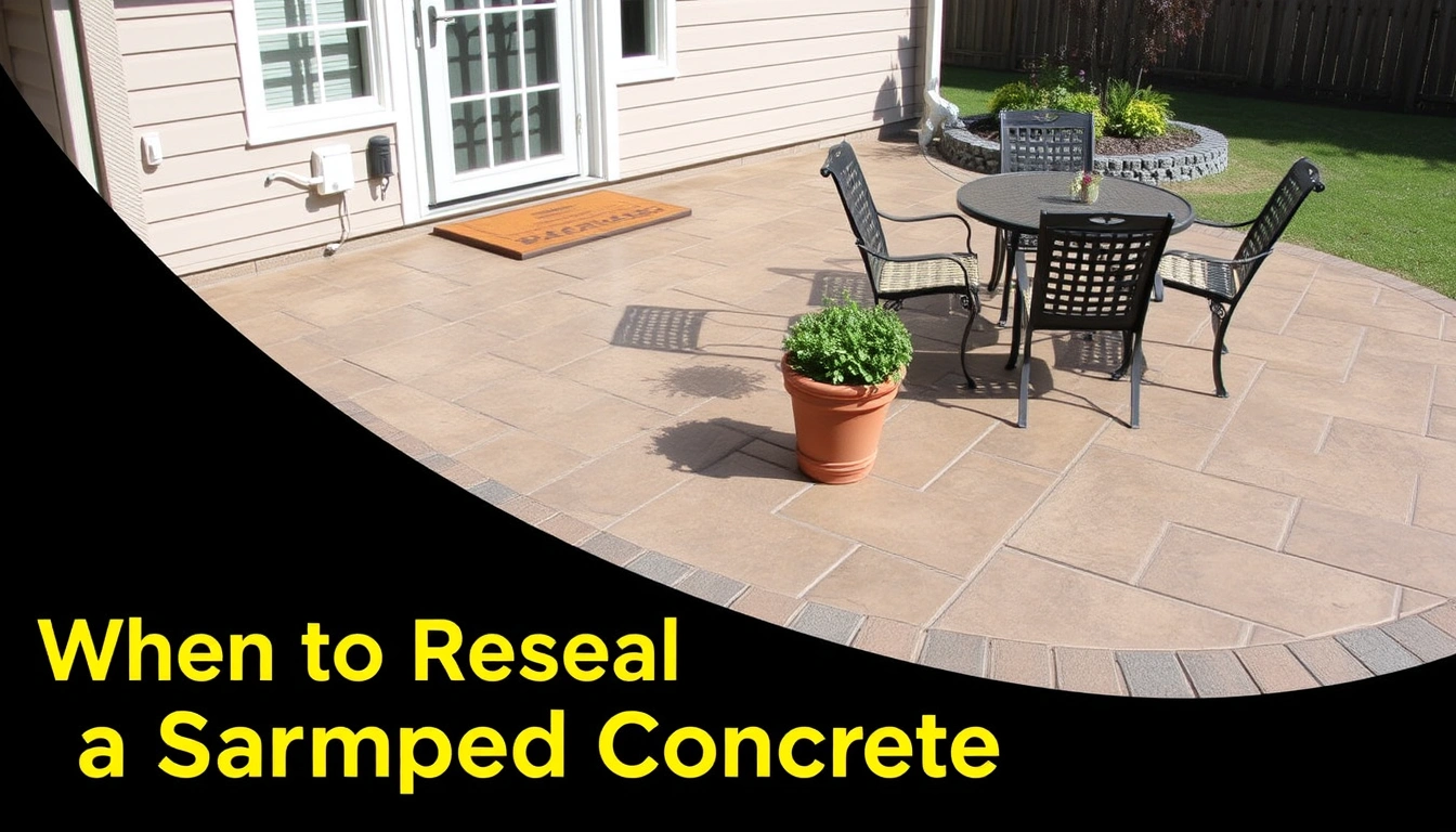 When to Reseal a Stamped Concrete Patio